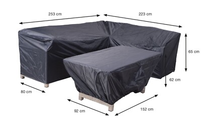 GI 70854 Coverit Schutzhülle 253/223x80xH65cm & 152x92xH62cm Abdeckung Cover