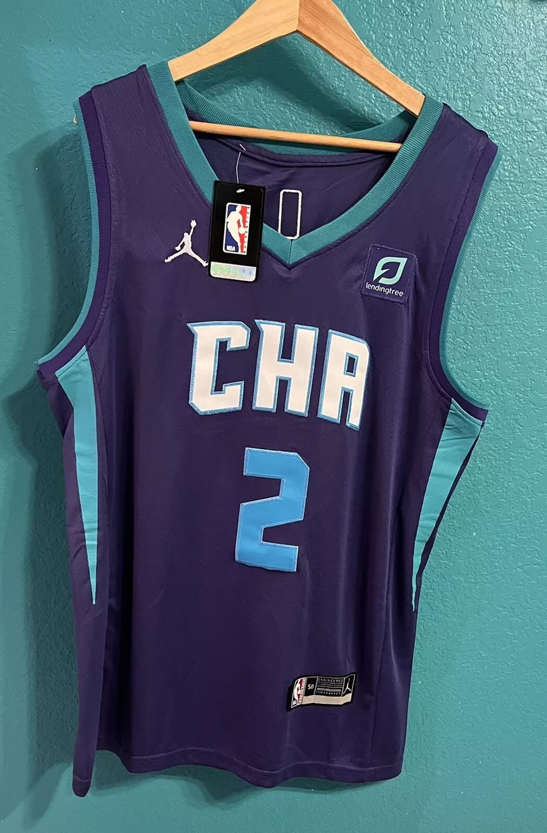 Men's Nike Charlotte Hornets No15 Kemba Walker Purple NBA Jordan Swingman Statement Edition Jersey