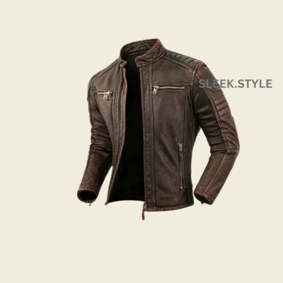 New Leather Slim Fit Fashion Mens Leather Jacket Soft Elegance Lambskin Biker