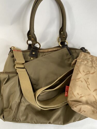 Storksak Olivia Nylon Diaper baby Bag Purse Detachable Shoulder Strap Moss - Picture 8 of 11