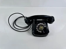 VINTAGE ORIGINAL BLACK AUTOMATIC ELECTRIC CO MONOPHONE ROTARY TELEPHONE