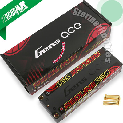 Gens Ace Redline 8200mAh 7.6V 130C 2S1P HardCase HV RC Truck Lipo Battery GA8389