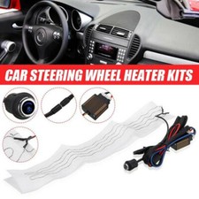 Car Steering Wheel Heater Heat Pad Round Switch Universal Flocking Heating Cloth
