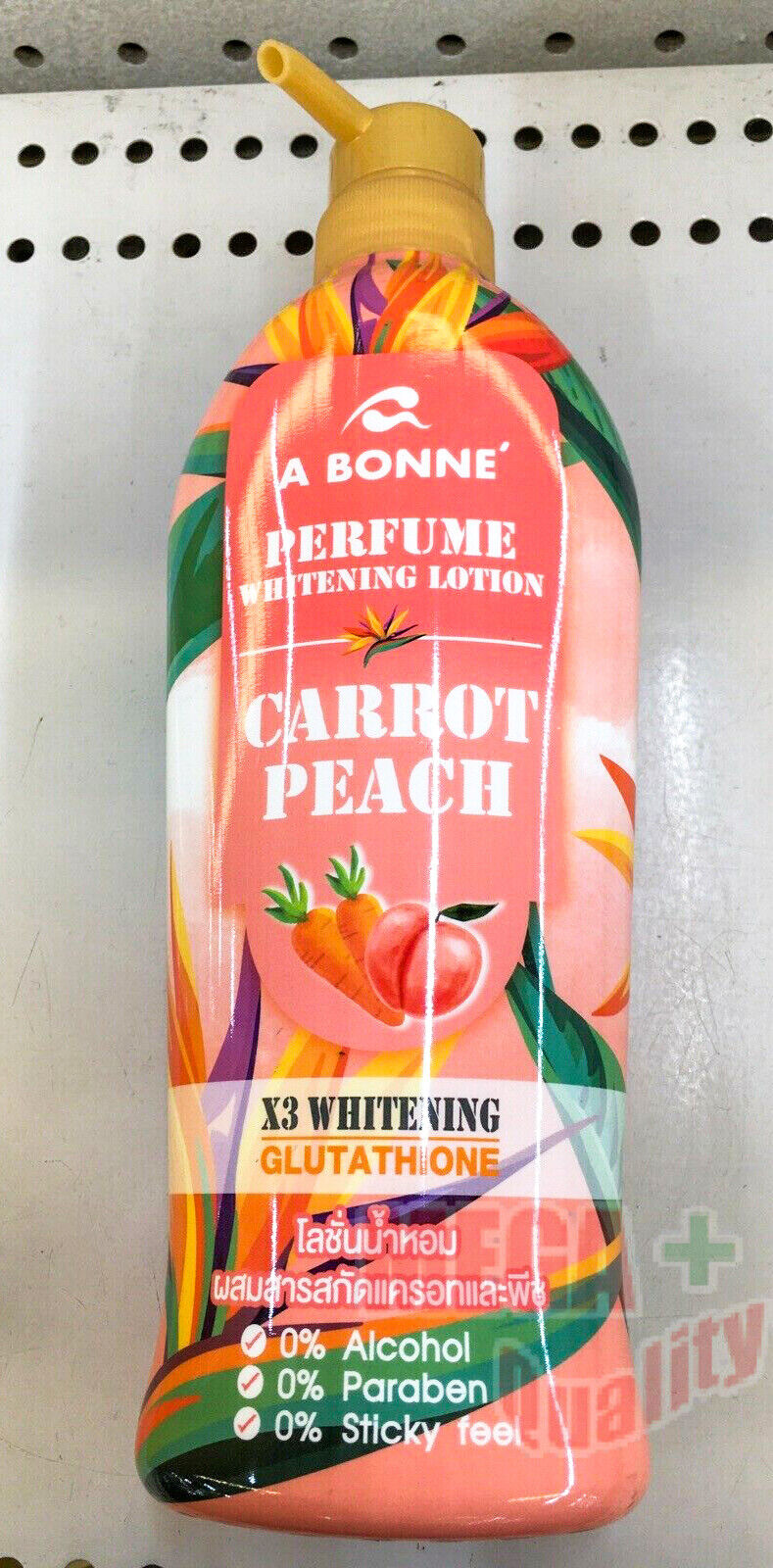 a Bonne Perfume Whitening Lotion Carrot Peach 500ml X 2 for sale 