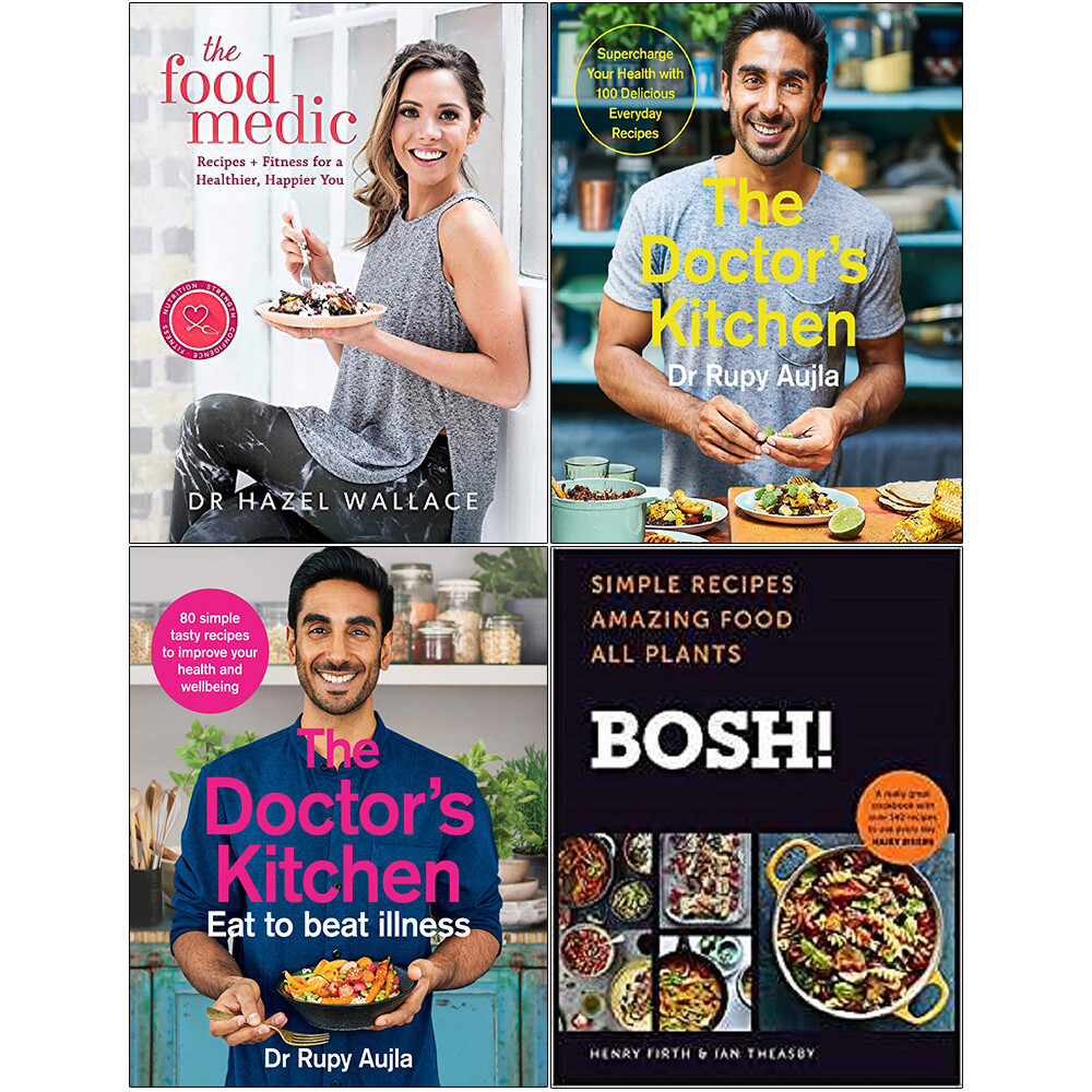 Food Medic, Doctor’s Kitchen, Eat to Beat Illness, BOSH 4 Books Collection Set