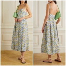 NWT Agua by Agua Bendita Mambo La Fania Lila Multicolor Floral Spring Sz L