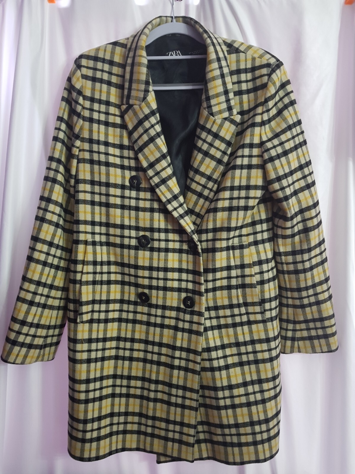 Cappotto Lungo Cappotto Zara Quadri Mango Cappotto Bianco E Nero