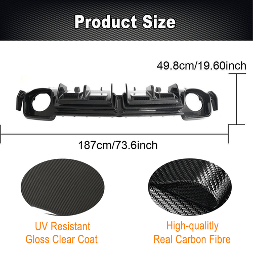 Se adapta a Audi R8 V10 2022-24 Dry Carbon parachoques trasero difusor difusor trasero - Imagen 7 de 12