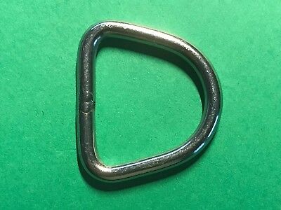 4mm x 25mm Stainless Steel 316 D Ring 5//32/" x 1/" Marine Grade