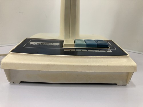Panasonic Fan Vintage Blue Translucent Blades 12" 5 Way Oscillation F-1207 - Picture 9 of 24