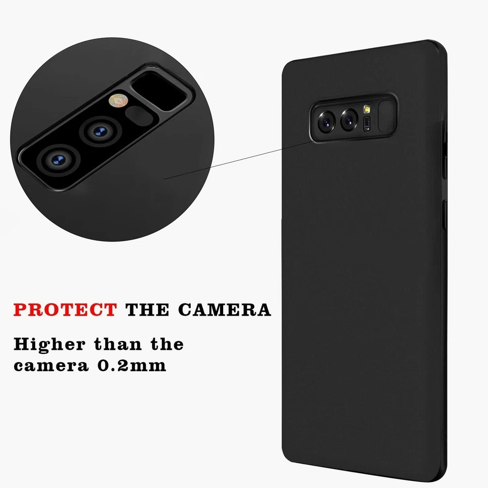 Cover per Samsung Galaxy Note 8 in tpu opaco satinato ultra slim antiscivolo - Immagine 3 di 4