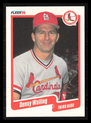Denny Walling 1990 Fleer #263  St. Louis Cardinals