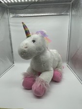 Toys R Us Large 18" White Unicorn Stuffed Plush Stuffed Animal Horse