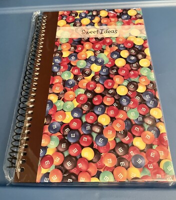 M&M'S ''SWEET IDEAS'' M&M'S Hard Cover Spiral Notebook JOURNAL 2007  NEW SEALED