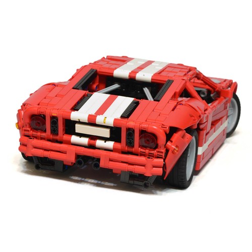 1/12 Scale Supercar Vehicle Model 1468 Bricks/Red MOC-113244 Creative Play Set - Picture 3 of 8