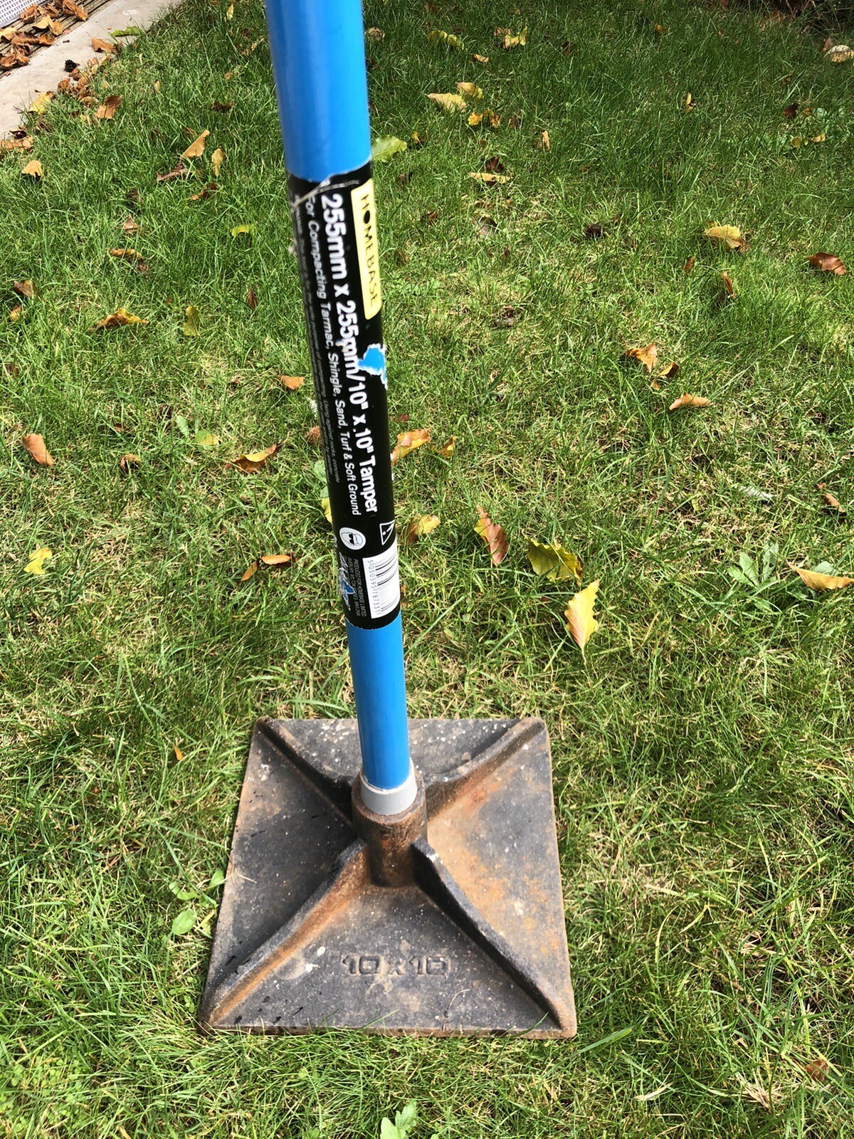Homebase 11” x 11” Tamper for Compacting Tarmac, Shingle, Sand and Soft