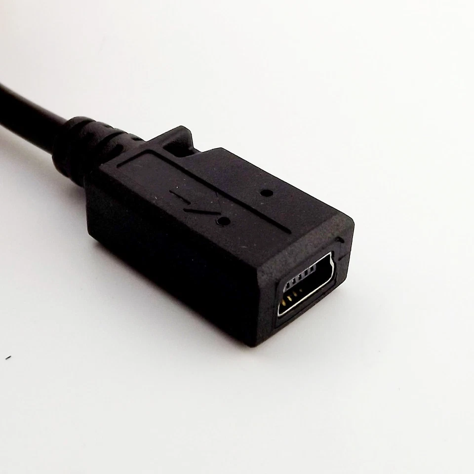 1pcs Mini USB 5 Pin 90 Degree Right Angled Male to Female Extension Data Cable - Image 3 of 4