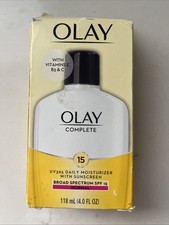 Olay Complete UV365 Daily Moisturizer w/Sunscreen SPF15 Sensitive 118ml/4.0oz