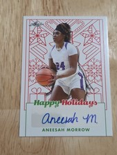 2023 Leaf ANEESAH MORROW Happy Holidays Autograph #BA-AM3 Rookie Auto LSU
