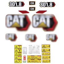 Compatible With 301.8 Cr Decal Kit Mini Excavator Stickers - Free Shipping Compatible With 301.8 Cr Decal Kit Mini Excavator Stickers - Free Shipping