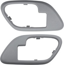 1995-2000 Silveradogmc Interior Door Handle Trim Bezel Left And Right Gray 1995-2000 Silveradogmc Interior Door Handle Trim Bezel Left And Right Gray
