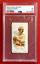 N28 ~ ALLEN & GINTER ~ World's Champions ~ TIMOTHY KEEFE - Baseball ~ PSA 1.5