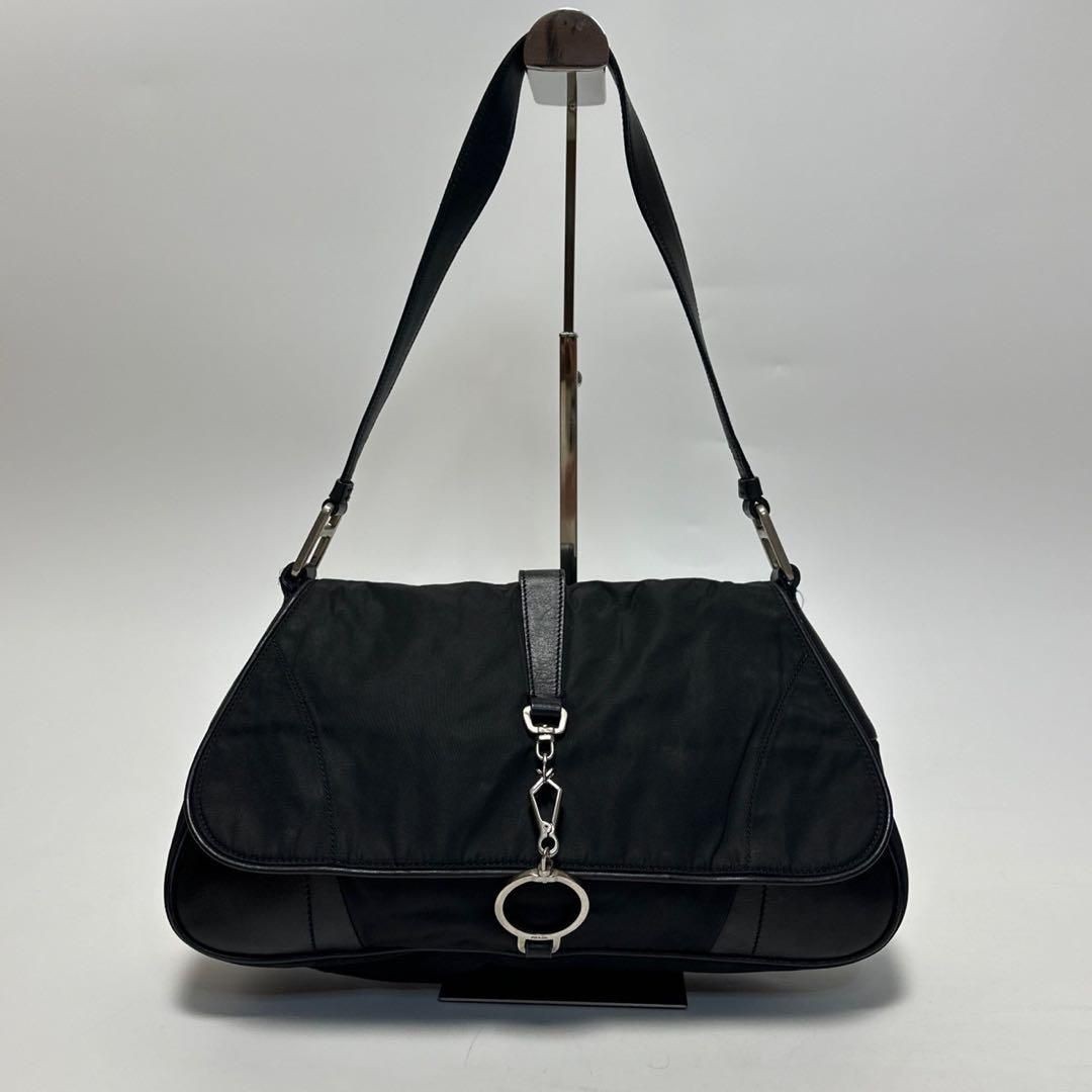 Excellent condition Prada triangular logo nylon l… - image 3