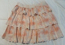 Mini Boden Tie Dyed Tiered Skirt Girls EUC Size 9/10