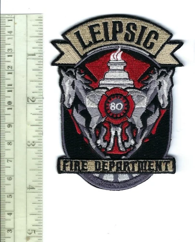 *RARE* Leipsic (Putnam County) OH Ohio Fire Dept. Station 80 patch - NEW!