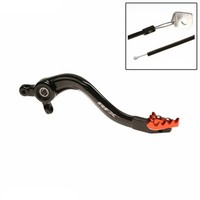 Rfx Pro St Hinterradbremshebel (Hart Eloxiert Schwarz/Orange) Ktm 250 Sx 2019-22
