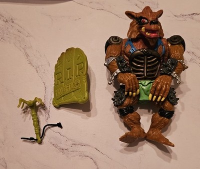 Vintage 1991 TMNT Rahzar Action Figure Wolf Shield Ninja Turtles Near Complete