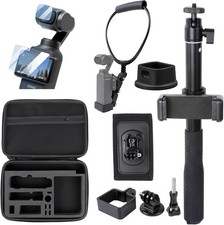 Camera Accessories Kit for DJI Osmo Pocket 3, Selfie Stick&Neck Mount&Backpack C