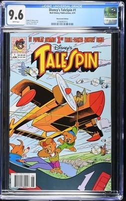 Walt Disney TaleSpin #1 (6/1991) Graded CGC 9.6 NM+ Newsstand Edition