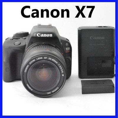 Canon Kiss X7 Digitale Spiegelreflexkamera mit EF-S 28-80mm USM Objektiv Top ...