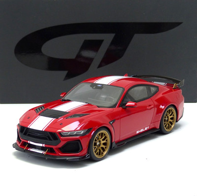 Ford Mustang SHELBY SUPERSNAKE 2025 red / white stripes  1:18 GT531 GT-Spirit