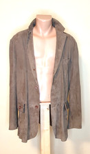 OCONI Herren Leder-Blazer, taupe, Größe 52