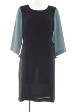COTéLAC Robe chemisier Dames Robe T EU 40 noir-turquoise style d’affaires