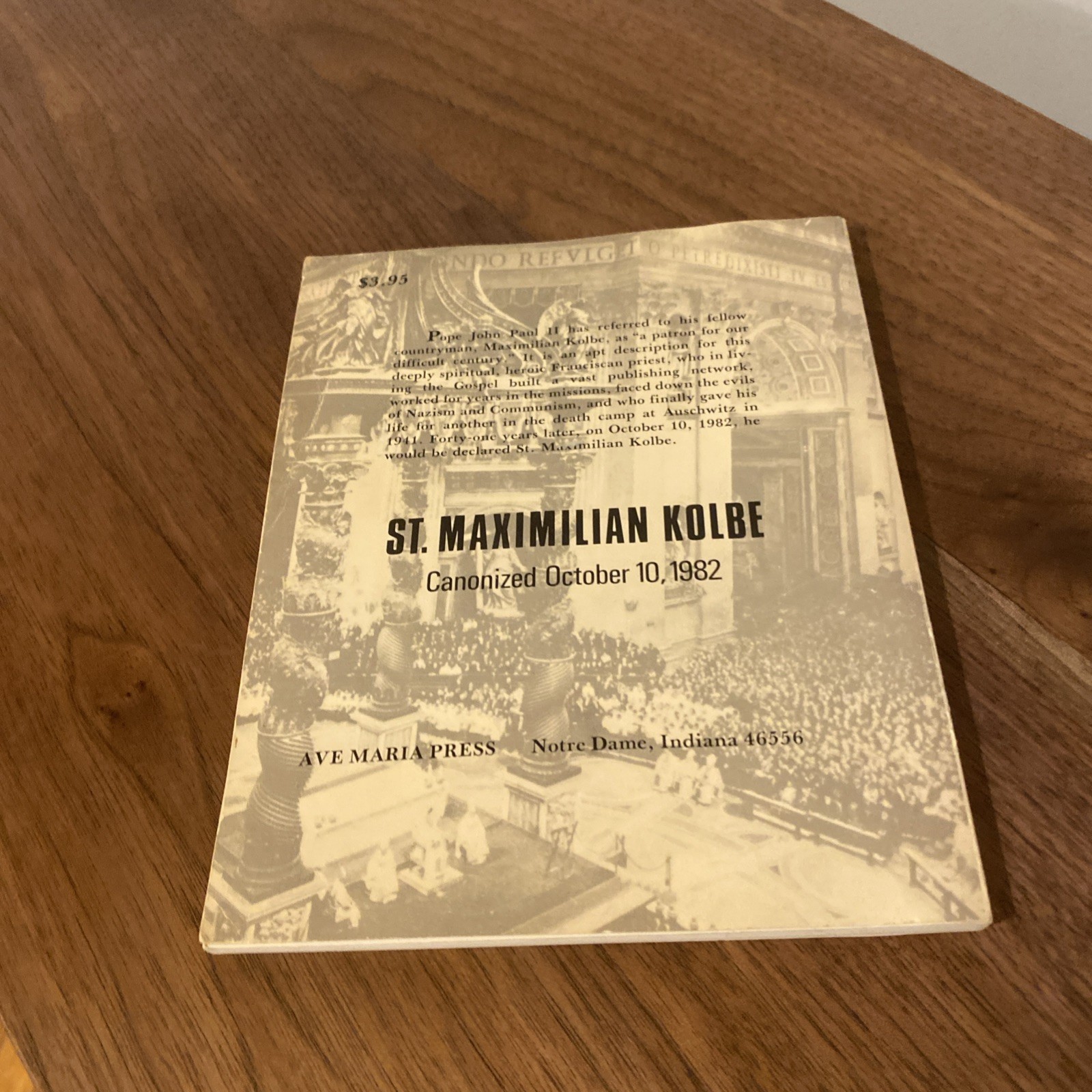 Maximilian Kolbe: No Greater Love, Hanley, Boniface Saint Kolbe Canonization 