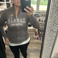 Kansas Jayhawks KU Zip Sweatshirt L Vintage