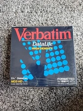 Verbatim DataLife High Density 5 1/4 Diskettes New SEALED Floppy Discs New D4