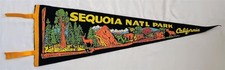 Vintage Sequoia National Park California Souvenir Pennant General Sherman Tree