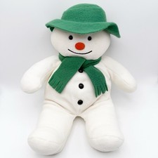 Eden The Snowman 15" Stuffed Plush Medium Green Raymond Briggs Hat Scarf Vintage