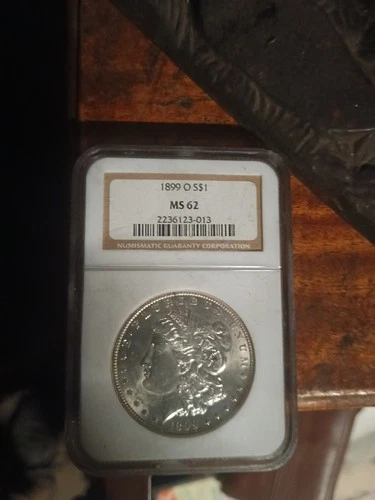 1899-O Morgan Silver $1 Dollar • NGC MS62