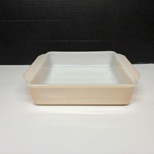 Fire King Peach Luster Square Casserole DIsh ...