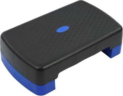 Compact 18'' Workout Step Platform with 2 Risers - Safe & Versatile Training