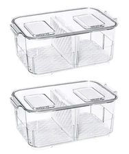 Produce Saver Fresh Keeper Vegetable Fruit Storage Containers, Refrigerator F...