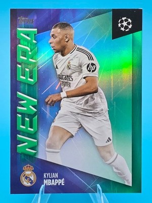 Kylian Mbappe 2025 Topps New Era Real Madrid Green Foilboard New Era 63/99 NE-19