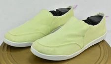 Vionic Beach Malibu Women Shoes Size 11 Yellow Canvas Slip On Comfort Summer