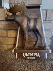 VTG Olympia Beer MOOSE Plastic 3D Man Cave Wildlife Bar Sign 1960's RARE