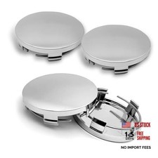 4PCS Car Wheel Center Caps, ABS Snap-in Auto Wheel Center Hub Caps, Silver